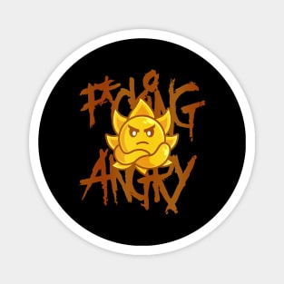 angry mode sun Magnet